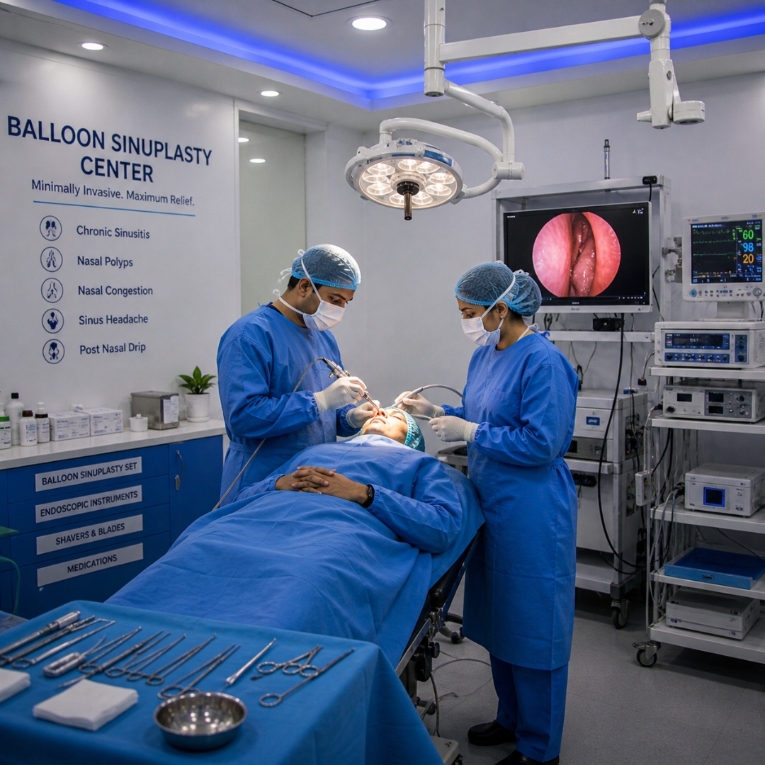 Balloon Sinuplasty Center with Modern ENT Surgical Facility