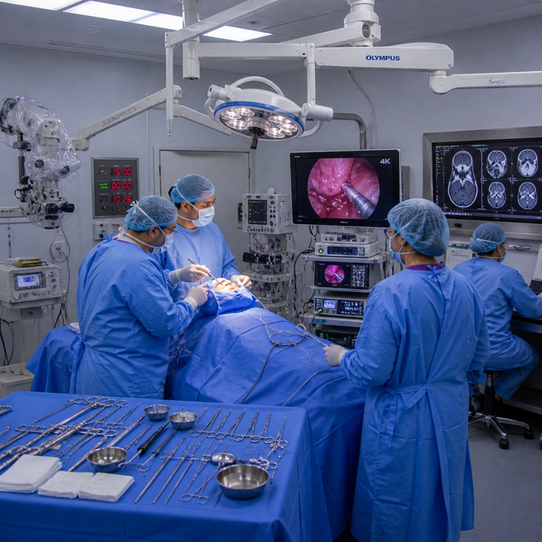 Endoscopic Skull Base Surgery in Jaipur for brain tumor treatment