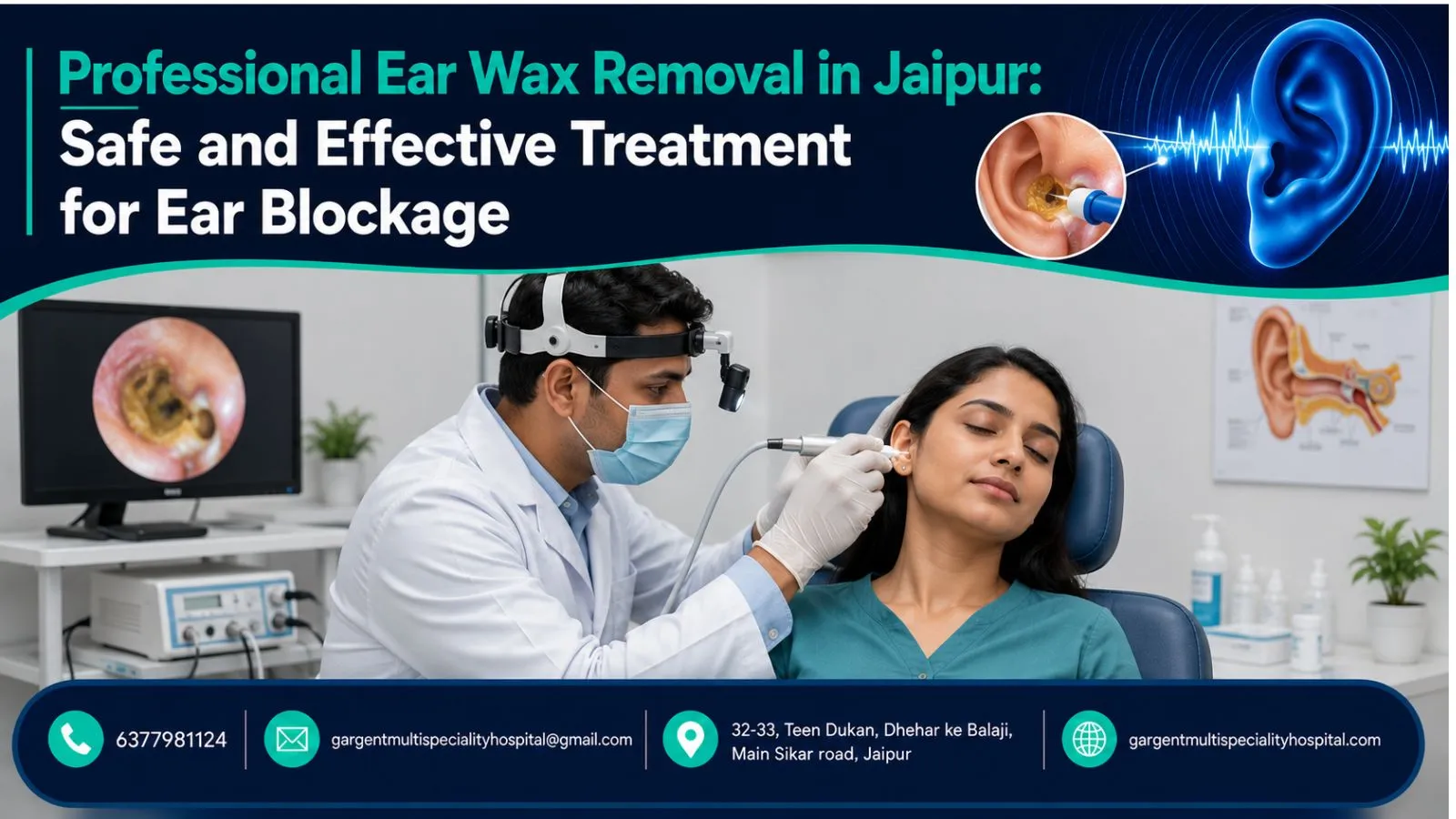 Professional Ear Wax Removal in Jaipur: Safe and Effective Treatment for Ear Blockage